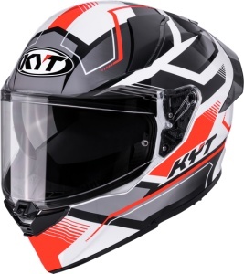 Casca integrala KYT R2R PARSEC WHT/RED ECE 22.06