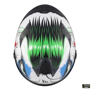Casca integrala MT Targo S Joke A5 alb lucios - omologare noua ECE 22.06 - tip viziera: MT-V-14B - Img 8