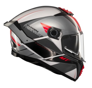 Casca integrala MT Thunder 4 SV Freeway A5 gri lucios (ochelari soare integrati) - tip viziera: MT-V-28B - Img 5