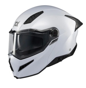 Casca modulabila (flip-up) Axxis GhostFighter SV A0 alb lucios (ochelari soare integrati) Pinlock Ready – tip viziera: MT-V-36 - Img 3