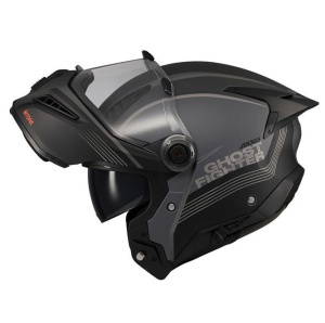 Casca modulabila (flip-up) Axxis GhostFighter SV Bitone C12 gri mat (ochelari soare integrati) Pinlock Ready – tip viziera: MT-V-36