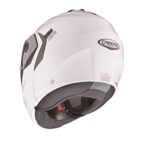 Casca modulabila (flip-up) Caberg model Duke X SV alb metalic lucios Pinlock ready - lentila Pinlock inclusa - Img 6