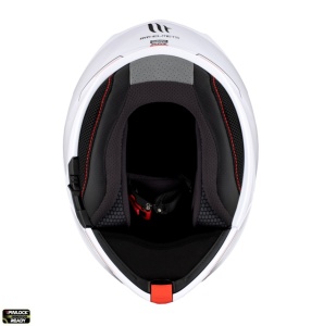 Casca moto flip-up MT Genesis SV A0 Alb Lucios - Img 8