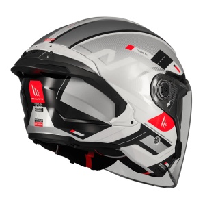 Casca open face motociclete MT Cosmo SV Silence A2 gri lucios (ochelari soare integrati) - tip viziera: MT-V-37 - Img 10