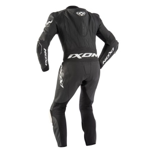 Costum (combinezon) motociclete barbati piele Ixon vara model Jackal MS culoare: negru - Img 2