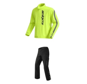 Costum moto ploaie (geaca+pantaloni) Seventy model SD-S5 Monsoon culoare: galben/negru (montare peste echipament)