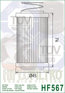 Filtru de ulei HIFLOFILTRO HF567 - Img 2