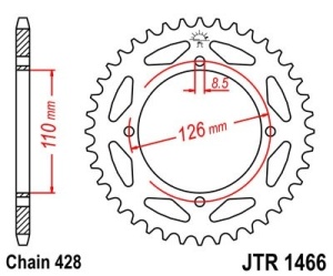Foaie spate JT JTR 1466-47 47T, 428 - Img 2