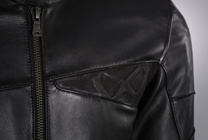 Geaca (jacheta) motociclete barbati piele Urban/Heritage Ixon All season model Cranky MS culoare: negru - Img 3