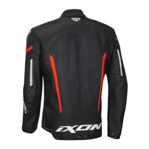 Geaca (jacheta) motociclete barbati Racing/Roadster Ixon mid-season model Striker MS culoare: negru/alb/rosu - Img 2