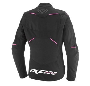 Geaca (jacheta) motociclete femei Racing/Roadster Ixon All season model Meteor 31 LS culoare: negru/alb/roz (concept 3 in 1) - Img 2