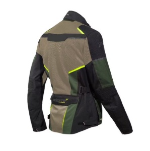 Geaca moto barbati Touring Seventy SD-JT70 Atacama nisipiu/verde/galben fluor - Img 4