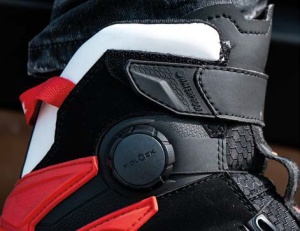 Ghete moto Roadster barbati All Season Ixon model Bull 2 WP MS culoare: negru/alb/rosu (100% waterproof) - Img 2