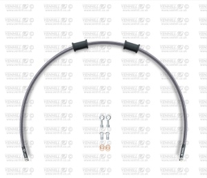 Kit conducte de frana fata Venhill POWERHOSEPLUS CAG-1002F (1 conducta in kit) Clear hoses, chromed fittings