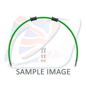 Kit conducte de frana fata Venhill POWERHOSEPLUS HON-7024FS-GR (1 conducta in kit) Green hoses, stainless steel fittings