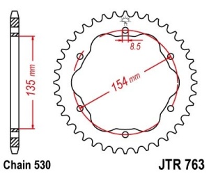 Kit de lant D.I.D Chain - Argintiu lant 530 VX, X-Ring, pinion fata JT cauciucat, foaie spate JT pentru DUCATI Multistrada 1200 /S/ABS 2010-2017 - Img 5