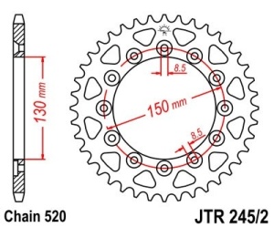 Kit de lant D.I.D Chain - Auriu chain 520 DZ, Non-sealed, CHK front sprocket JT, CHK rear sprocket JT pentru YAMAHA WR 250 F 2010-2014 - Img 5