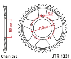 Kit de lant D.I.D Chain - Auriu chain 525 ZVM-X, X-ring (X, NX, QX, XS), CHK front sprocket JT, CHK rear sprocket JT pentru HONDA CRF 1000 L Africa Twin 2016-2020 - Img 6