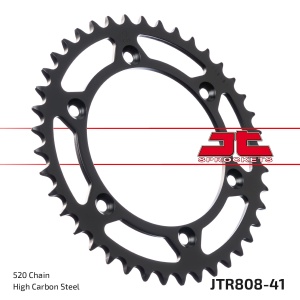 Kit de lant EK - Argintiu chain 520 DEX, X-ring (X, NX, QX, XS), CHK front sprocket SUPERSPROX, CHK rear sprocket JT pentru SUZUKI DR-Z 400 SM 2005-2008 - Img 6