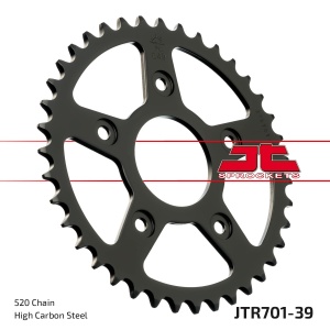 Kit de lant EK - Argintiu chain 520 H, Non-sealed, CHK front sprocket SUPERSPROX, CHK rear sprocket JT pentru CAGIVA Raptor 125 2003 - Img 6