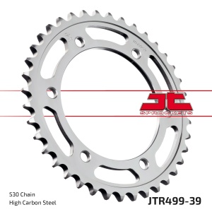 Kit de lant EK - Argintiu chain 530 SRX, X-ring (X, NX, QX, XS), CHK front sprocket JT CHK rubber cushioned, CHK rear sprocket JT pentru SUZUKI TL 1000 R 1998-2002 - Img 6