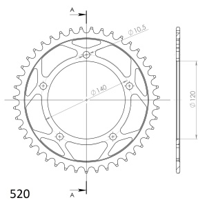 Kit de lant EK - Auriu chain 530 ZVX, X-ring (X, NX, QX, XS), CHK front sprocket JT CHK rubber cushioned, CHK rear sprocket SUPERSPROX pentru SUZUKI GSX 1300 B-King 2008-2012 - Img 5