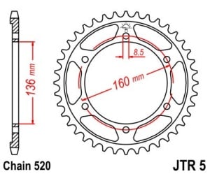 Kit de lant EK - Auriu lant 520 MVXZ, X-Ring, pinion fata JT cauciucat, foaie spate JT pentru BMW F 650 GS 1999-2007 - Img 5
