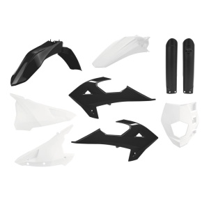 Kit plastice POLISPORT 91037 enduro Black/white