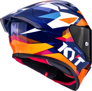 KYT R1R CARBON DIAMOND BLUE ORANGE - Img 5