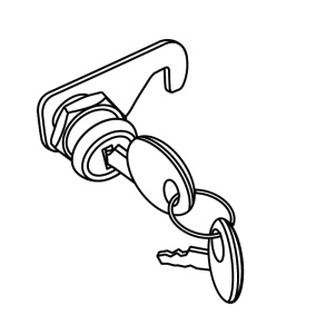 Locking system SHAD 200537R for ATV110/ATV40