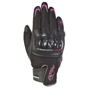 Manusi femei Roadster vara piele/textil Ixon model RS Rise Air LS culoare: negru/fucshsia (roz) - degete tactile