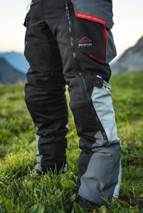 Pantaloni motociclete barbati Touring/Adventure Ixon All season model Ragnar MS culoare: negru/gri/rosu - Img 3