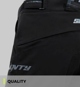 Pantaloni motociclete barbati Touring/Adventure Seventy All season model SD-PT9 Expedition culoare: negru - concept modular (pantaloni laminati; waterproof si pe exterior) - Img 3