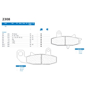 Placute de frana Carbone Lorraine 2308 A3+