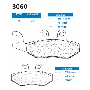 Placute de frana Carbone Lorraine 3060 SC