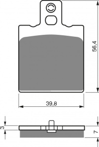 Placute de frana GOLDFREN 038 S33 STREET FRONT