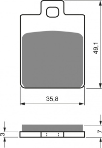 Placute de frana GOLDFREN 137 AD