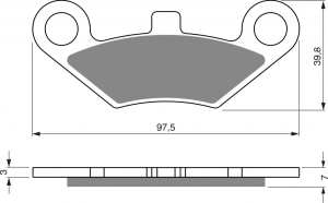 Placute de frana GOLDFREN 284 S33 OFF-ROAD FRONT