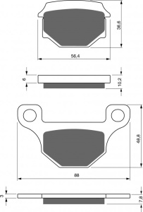 Placute de frana GOLDFREN 289 S33 OFF-ROAD