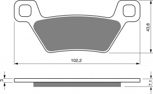 Placute de frana GOLDFREN 314 S3
