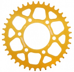 Rear ALU sprocket SUPERSPROX RAL-478:40-GLD auriu 40T, 520