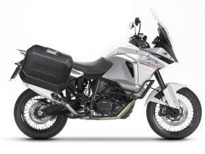 Set complet cutii aluminiu laterale, 36L / 47L SHAD TERRA NEGRU, include kit montare SHAD KTM Adventure 1090, 1190, Super Adventure 1290 (R, S)