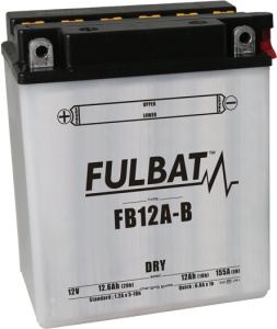 Baterie conventionala FULBAT FB12A-B (YB12A-B) include electrolit