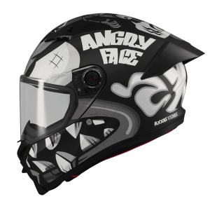 Casca integrala Axxis Fenix Angry Face B2 negru mat - tip viziera: MT-V-31B - DKS429