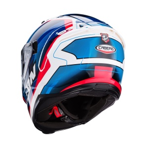 Casca integrala Caberg model Avalon X SV Optic D6 alb/albastru/rosu lucios Pinlock ready - Img 7