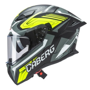 Casca integrala Caberg model Drift Evo II SV Jarama L6 negru/gri/galben fluor mat Pinlock ready - lentila Pinlock inclusa - Img 4