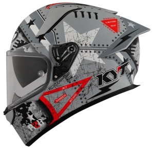 Casca integrala KYT R2R MAX ASSAULT GREY ECE 22.06 - Img 5