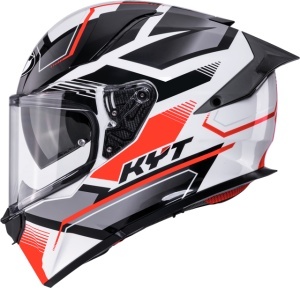 Casca integrala KYT R2R PARSEC WHT/RED ECE 22.06 - Img 8