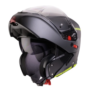 Casca modulabila (flip-up) Caberg model Horus X Ray L6 negru/gri/galben fluor mat Pinlock ready - lentila Pinlock inclusa - Img 2