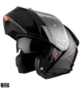 Casca modulabila MT Genesis SV A1 negru lucios Pinlock ready - omologare noua ECE 22.06 - tip viziera: MT-V-25 - Img 11